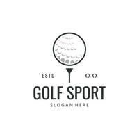 Golf Vektor Logo Vorlage. Golf Meisterschaft Symbol.