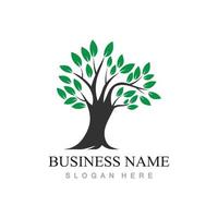 Baum Logo Design mit Vorlage Vektor Konzept