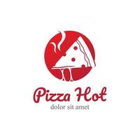 Logo Vorlage zum Essen oder Pizza Restaurant. vektor