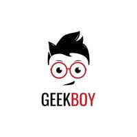 Geek Logo Vorlage Vektor Illustration.