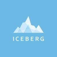 Eisberg abstrakt Logo Vorlage. vektor