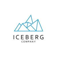 Eisberg abstrakt Logo Vorlage. vektor