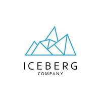 isberg abstrakt logotyp mall. vektor