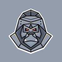 Vektor Gorilla Roboter Maskottchen Logo Illustration