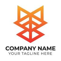 Fachmann korporativ minimal abstrakt Geschäft Logo Design Vorlage zum Ihre Unternehmen kostenlos Vektor