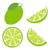 frisch und saftig Zitrone mit Grün Blatt auf Weiß Hintergrund. Vektor Illustration
