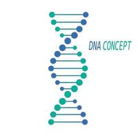 dna symbol, tecken. deoxiribonukleinsyra syra begrepp. vektor illustration