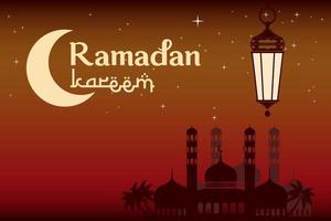 Ramadan kareem Vektor Design zum Banner, Karte, Poster, Sozial Medien füttern, und Hintergrund. das Ramadan karem, eid al-fitr und eid al-adha. Vektor