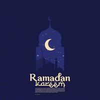 Ramadan kareem Vektor Design zum Banner, Karte, Poster, Sozial Medien füttern, und Hintergrund. das Ramadan karem, eid al-fitr und eid al-adha. Vektor