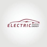 elektrisch Auto Logo. kreativ elektrisch Auto Konzept Vektor Illustration Design