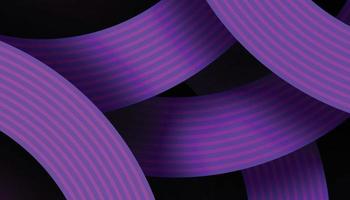 3d modern Welle Linie abstrakt schwarz Hintergrund. überlappend Linien mit Schatten auf dunkel Hintergrund. Vektor Illustration