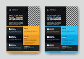 Corporate Business Mehrzweck Flyer Design und Broschüre Deckblatt Vorlage vektor