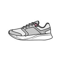 Turnschuhe Design mit Seite Winkel. Sport Schuhe . Entwurf. eben Design. Vektor Illustration. Turnschuhe im ein eben Stil. Seite Aussicht Turnschuhe. Mode Turnschuhe.