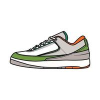 Turnschuhe Design mit Seite Winkel. Sport Schuhe . Entwurf. eben Design. Vektor Illustration. Turnschuhe im ein eben Stil. Seite Aussicht Turnschuhe. Mode Turnschuhe.