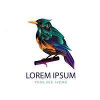 Vektor Gradient bunt Vogel Vektor Logo