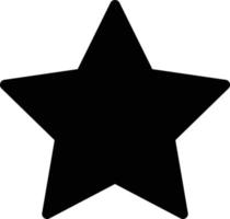 Star auf schwarz . schwarz Star Vektor Symbol