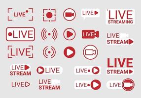 live stream vektor tv nyheter banner gränssnitt, video sändning online tecken