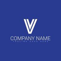 v Logo Design Vorlage, v Logo, v Brief Logo, Initiale v Logo vektor