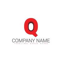 q Logo, q Initiale Brief Logo, q Logo Design Vorlage vektor