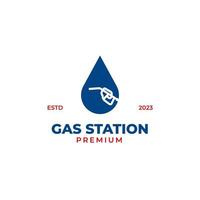 vektor bensin pump logotyp design begrepp illustration aning