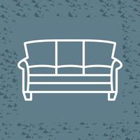 großes Sofa-Vektorsymbol vektor