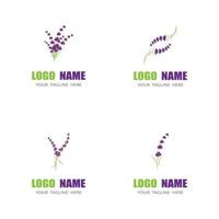 lavendel logotyp mall vektor symbol natur