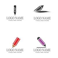 penna logotyp mall vektor symbol design