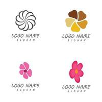 Schönheit Plumeria Symbol Blumen Design Illustration Vorlage vektor