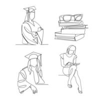 studenter vektor illustration