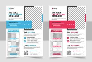 Corporate Business Flyer Poster Broschüre Broschüre Abdeckung vektor