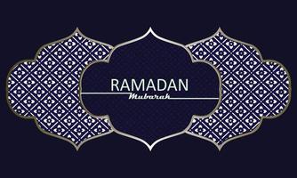 elegant herzlich willkommen Ramadan Mubarak vektor