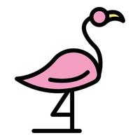 Flamingo Symbol Vektor eben