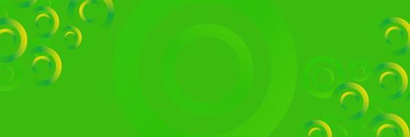 grön abstrakt bakgrund med cirklar dynamisk. mall för baner, hemsida vektor