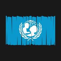 UNICEF Flagge Vektor