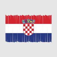 Kroatien-Flagge-Vektor-Illustration vektor