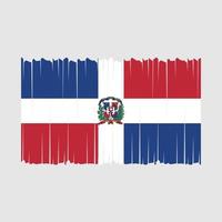 dominikanisch Republik Flagge Vektor Illustration