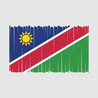 namibia flagga vektor illustration