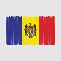 Moldau Flagge Vektor Illustration