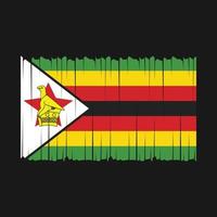 Zimbabwe Flagge Vektor Illustration