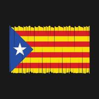 catalonia flagga vektor illustration