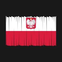 Polen-Flagge-Vektor-Illustration vektor