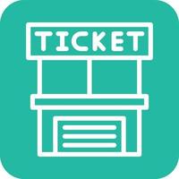 Ticket Office-Vektor-Icon-Design-Illustration vektor