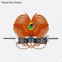 emblem av papua ny guinea. vektor