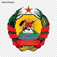 National Emblem oder Symbol Mozambique vektor