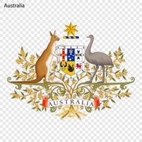 emblem av Australien vektor