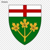 emblem för ontario, provinsen Kanada vektor