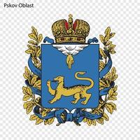emblem av provins av ryssland vektor
