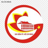 emblem stad av vietnam vektor