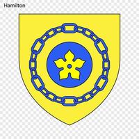 emblem av Hamilton vektor