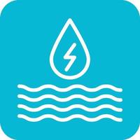 vatten energi vektor ikon design illustration